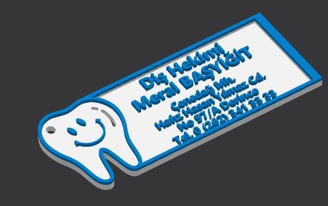 Dentist Keychain and Business Card
