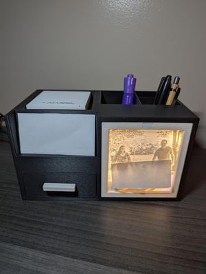 Lithophane Desk Organizer