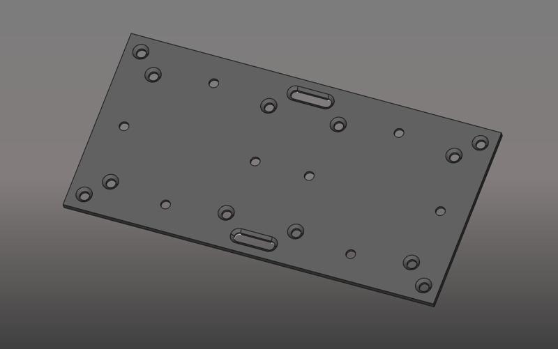 VESA mountplate for Intel NUC/double VESA mount.