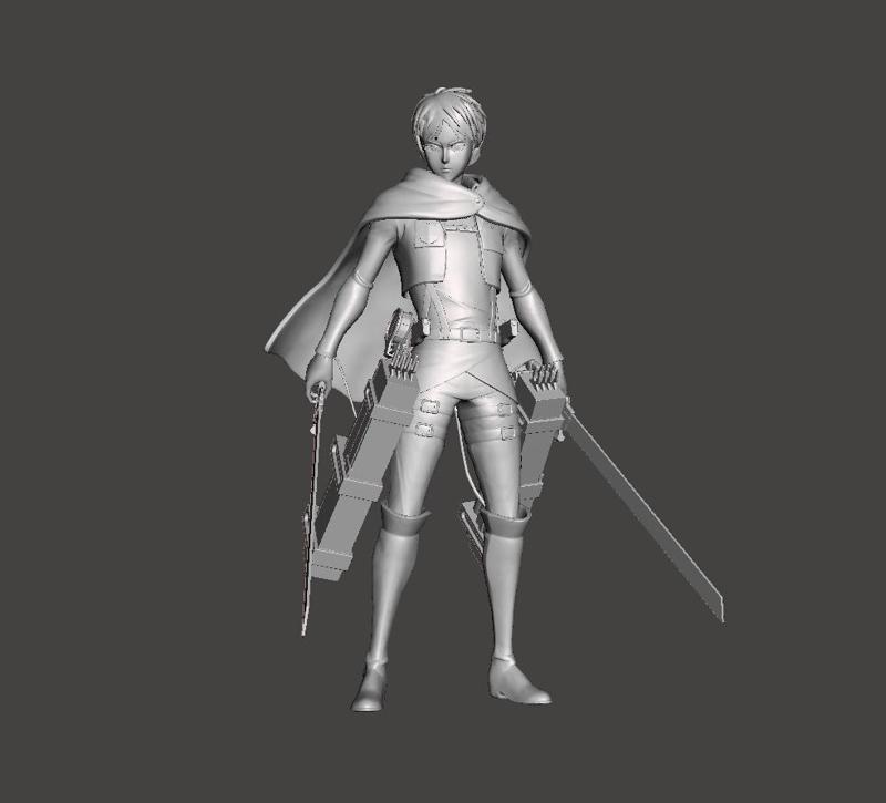 Eren Yeager Survey Corp 3D Model