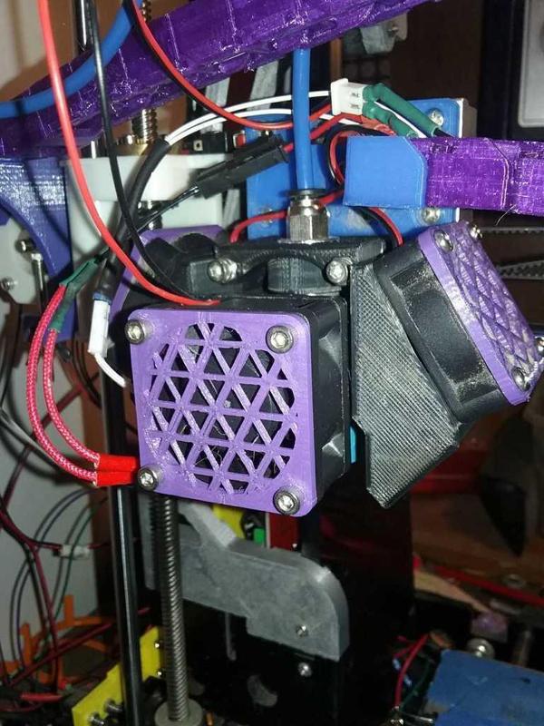 Works Printing PETG! Triple Threat - E3D Bowden Mount For Anet Printers A8 And AM8 -