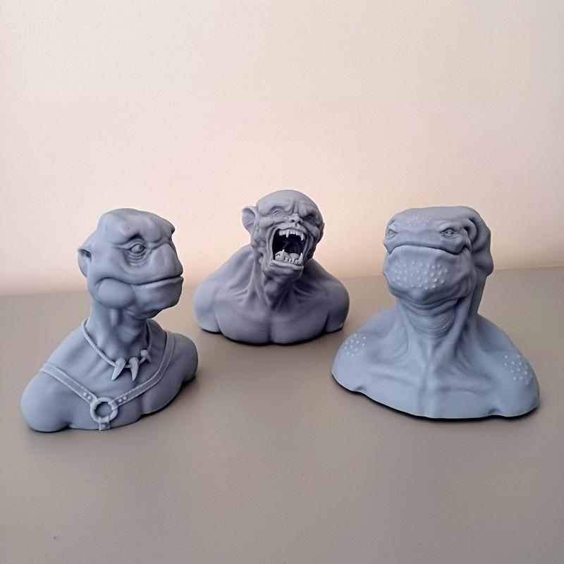 Creature Bust 01, 02 and 03