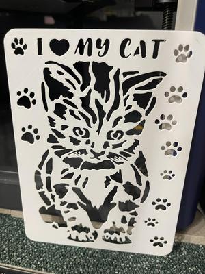 I love my Cat Template Stencil for draw and paint
