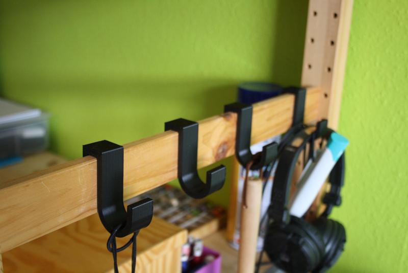 Hook compatible with IKEA IVAR shelf