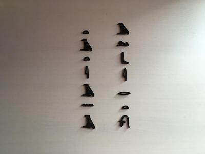 Egyptian Hieroglyphic Alphabet