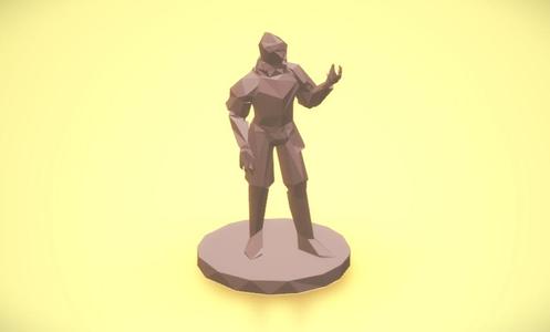 Low-Poly WARRIOR - Miniature