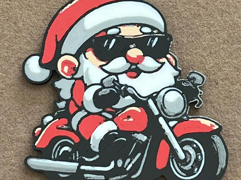 Motorcycle Santa Claus