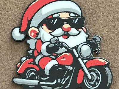 Motorcycle Santa Claus