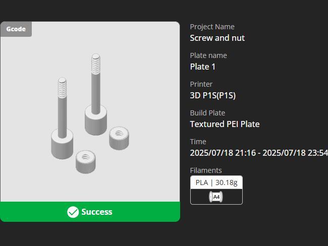 Wing Chun wooden dummy screw and nut