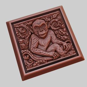 Monkey Animal 3D Model for CNC Router Laser & 3D Printer