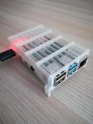 Raspberry Pi 4 Transparent Case