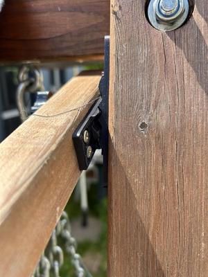 Sonnendachverstellung Hollywoodschaukel aus Holz