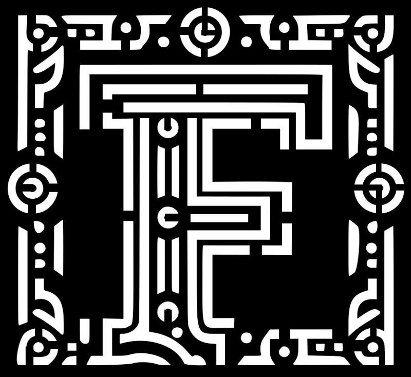 Stencil: Letter F (version 2)