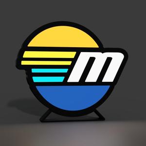 Malibu Boats Logo Lightbox LED Lamp