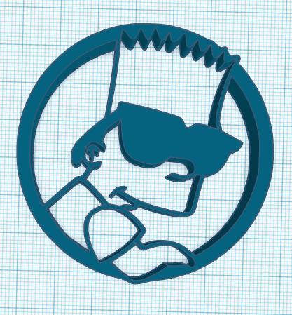 the simpson bart wall art