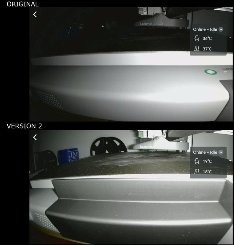 Bambu Lab A1 Camera brightness rebalance