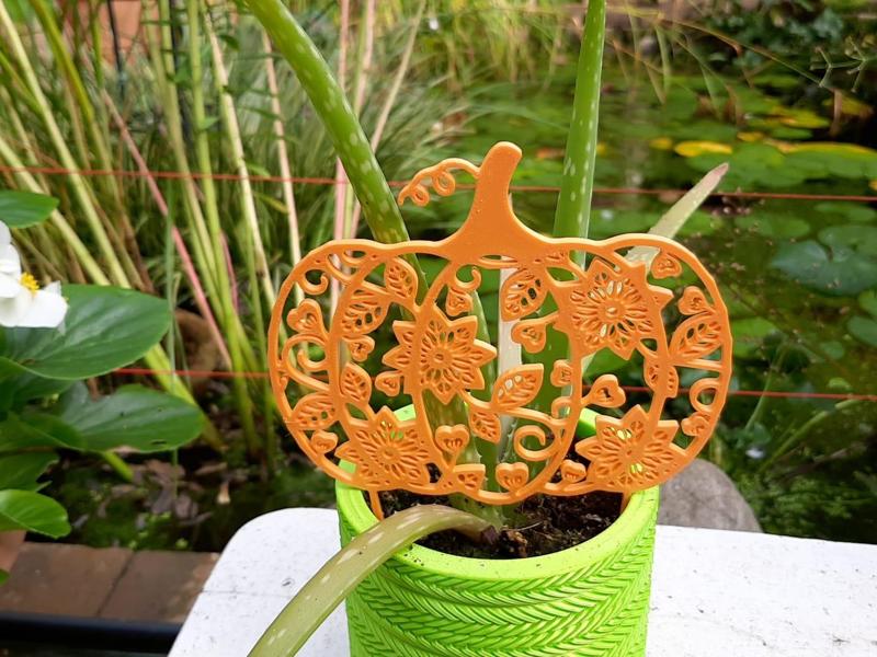 Halloween Wall Tattoo Pumpkin, Plant Deco Pumpkin