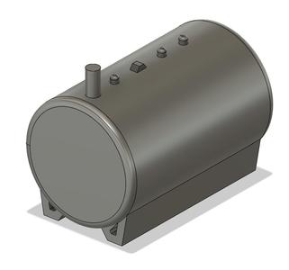 Basic 500 Gallon Fuel Tank • 1:64 Scale