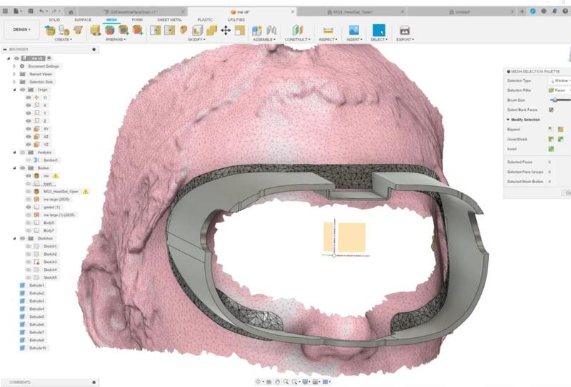 meta quest 3 gasket template