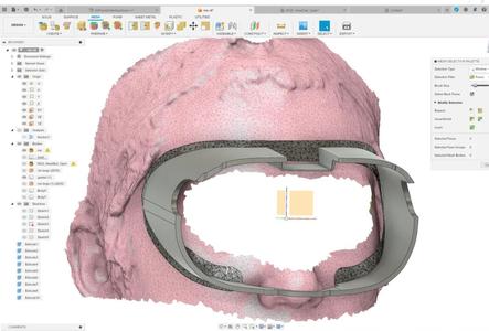 meta quest 3 gasket template