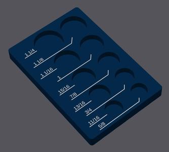 Craftsman 1/2" Socket Set Organizer – SAE [Gridfinity]