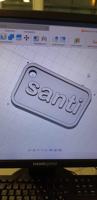 llavero nombre santi