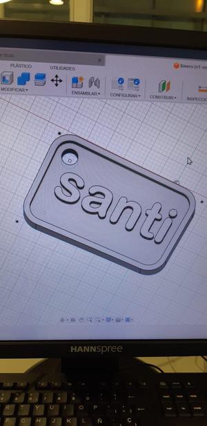 llavero nombre santi