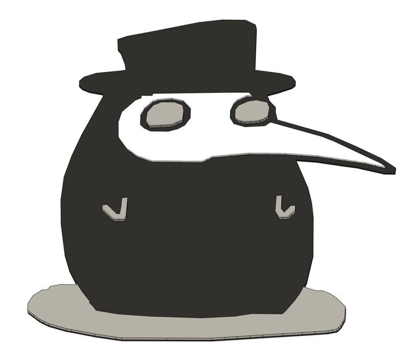 Small Plague Doctor (no mmu required, fusion360)