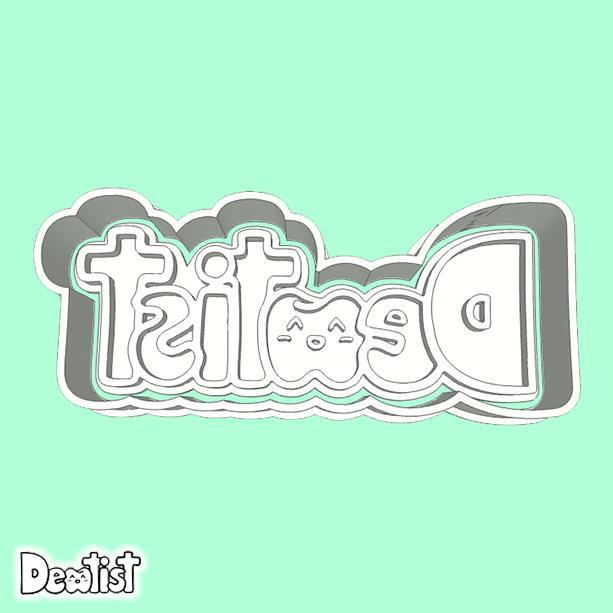 Dentist cookie cutters - dentist sign (style 1)