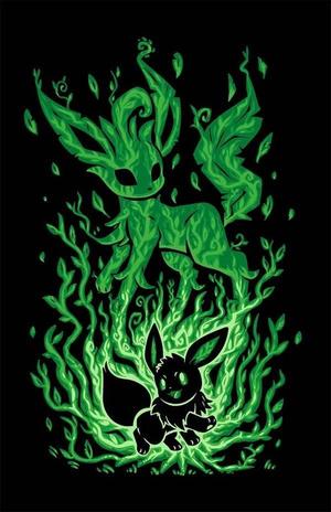 Eevee/Leafeon Evolution Hueforge Art