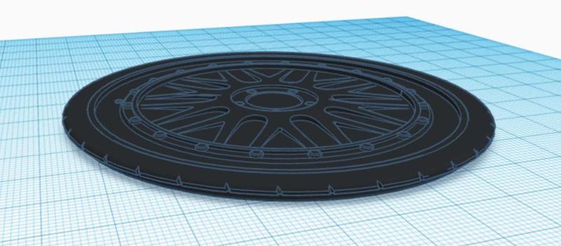 caja de forma de llanta