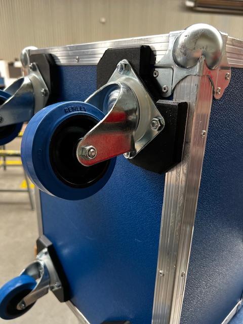 Montageplatte Rolle für Flightcase, Castor Plate