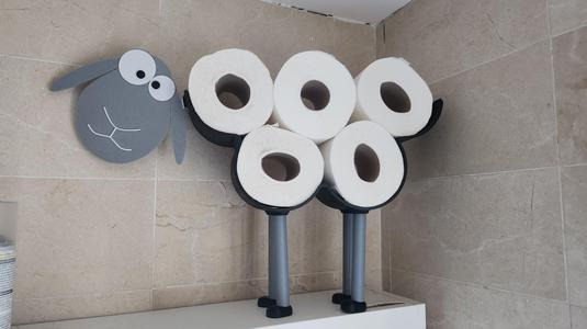 Oveja portarollos papel higienico