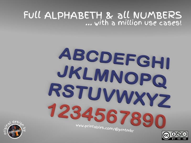 Full ALPHABET & NUMBERS