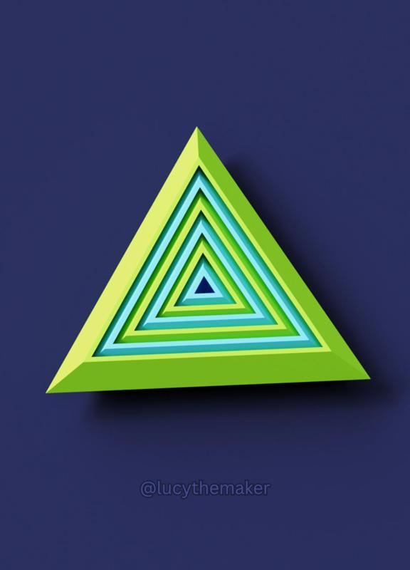 Hypnotic Triangle Fidget toy