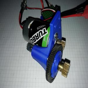 Meccano support for motor type 550 (1/10 RC car motor)