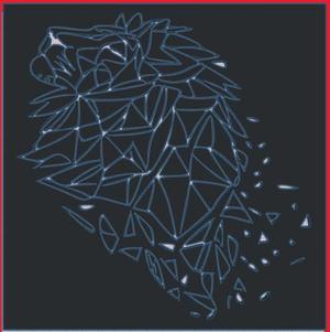 geometric lion