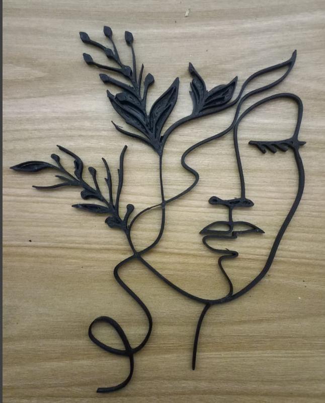 Silueta rostro mujer