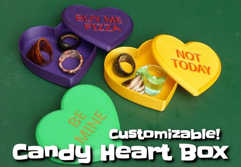 Candy Heart Box - customizable!