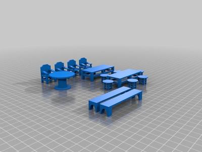 Tavern tables and chairs