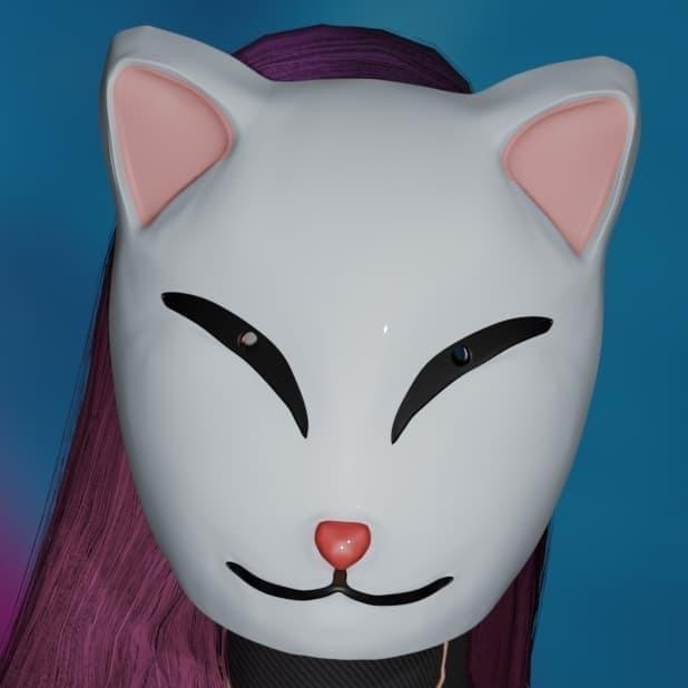 Makomo's Kitsune Mask - Inspired by Demon Slayer