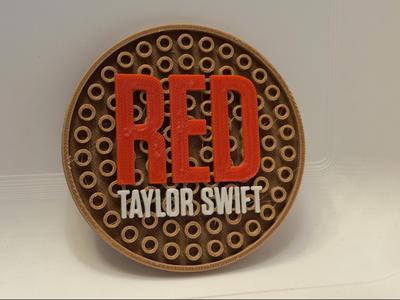 Taylor Swift Red Album Coaster