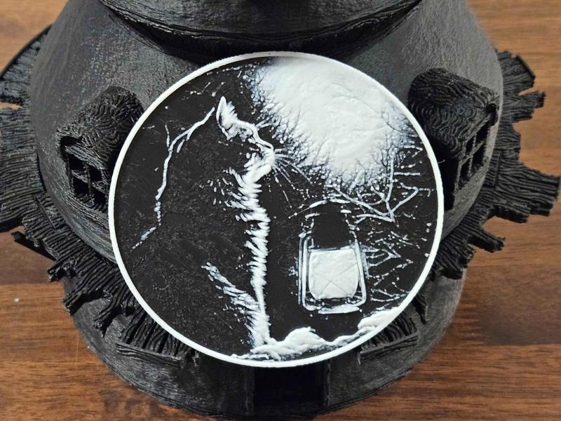 Cat on a Moonlit Night - Coaster