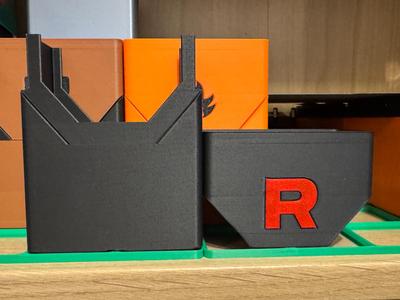 Team Rocket Deckbox NO AMS Pokemon TCG