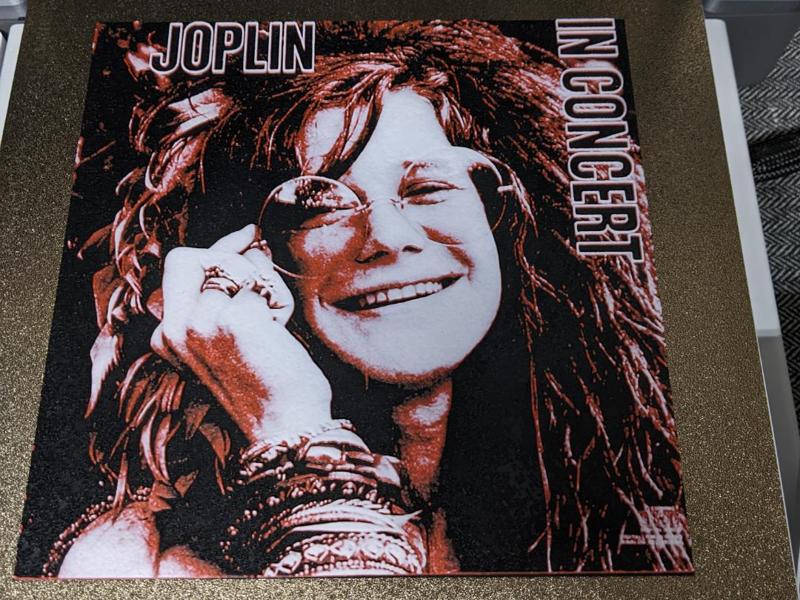 HueForge Album Cover - Janis Joplin in Concert
