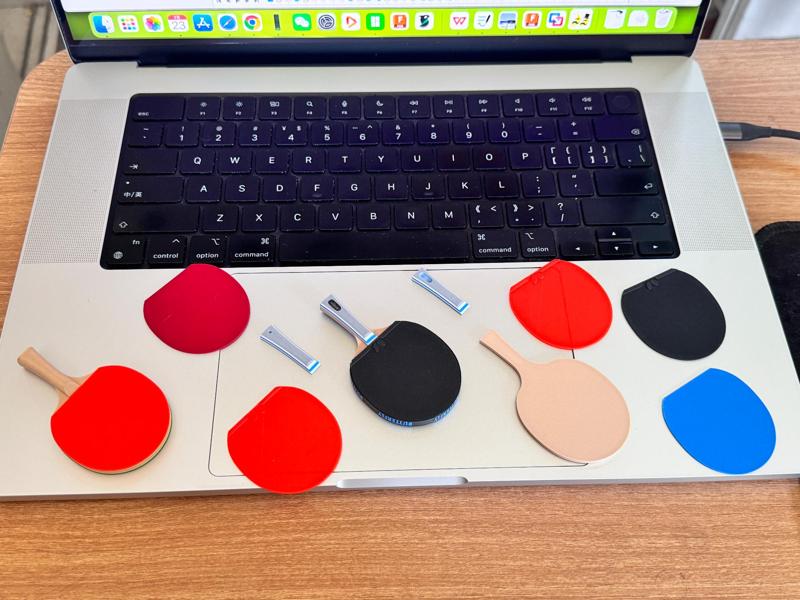 Ping Pong Paddle Scale Model Butterfly VIS Hurricane Long PingPong Scale Model