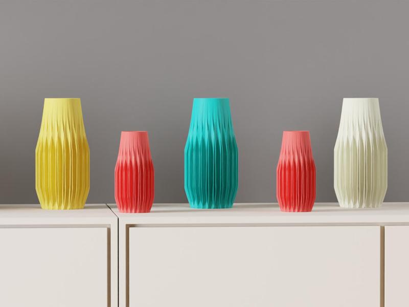 Modern Vase. Easy Print Decorations