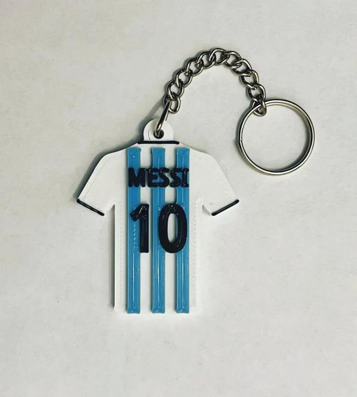 Messi camiseta de Argentina Llavero (Remix)