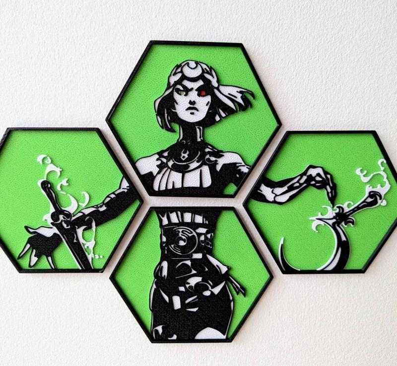 Melinoe Hexagon wall art