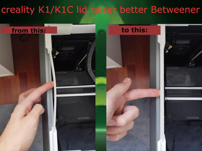 better and more quiet Betweener for k1/k1c lid riser